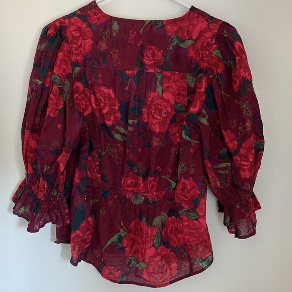 NWT Free the People Floral Blouse - Picture 6 of 8